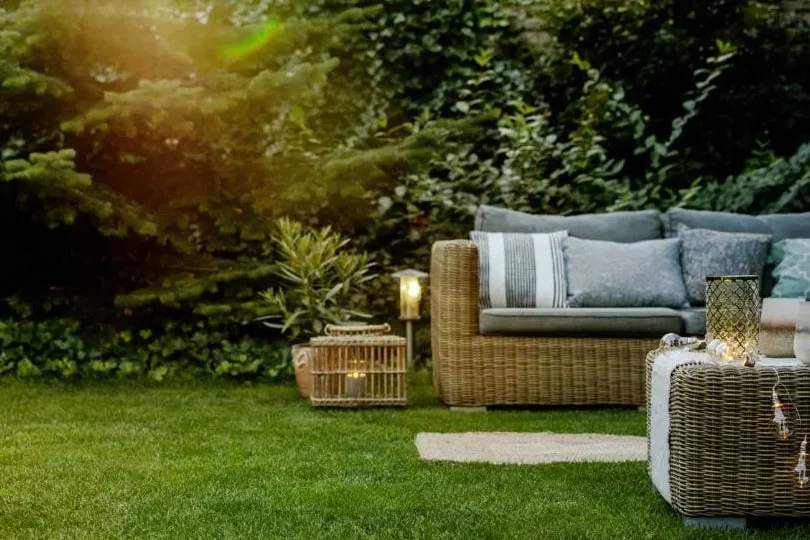 how to prevent lawn furniture from sinking into the grass
