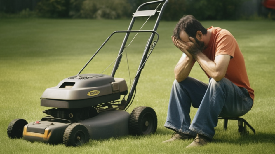 where should you spray starting fluid on a lawn mower